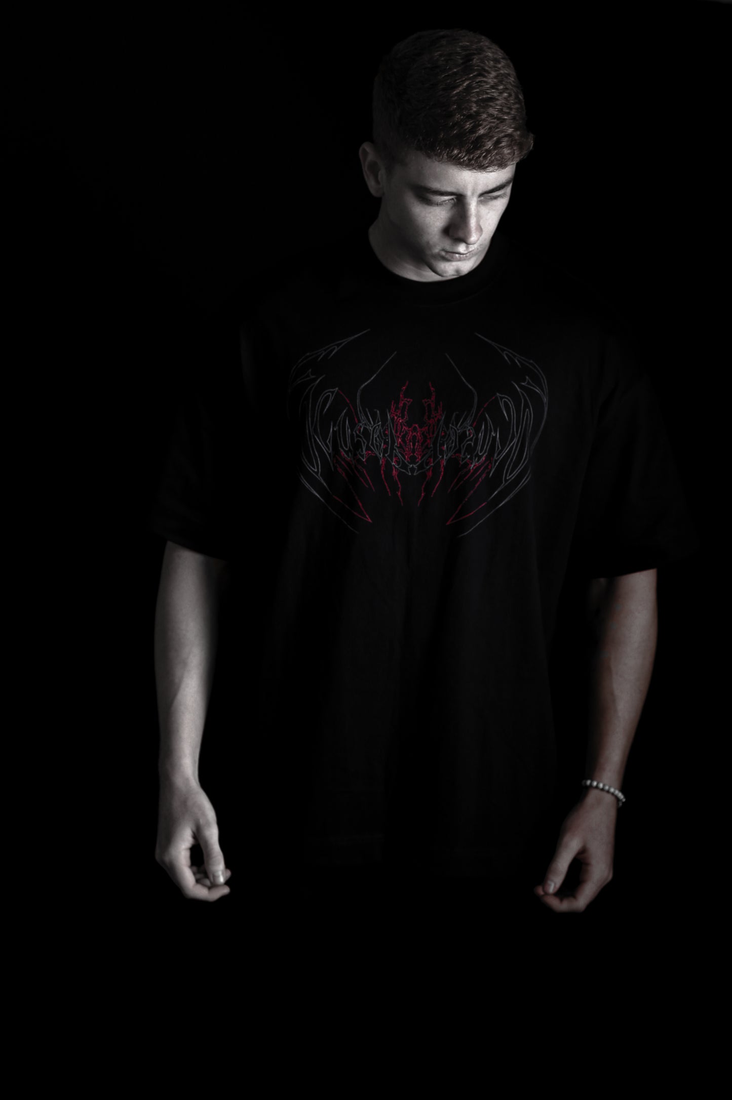 "STOPMIND" OVERSIZED TEE - VERMELHO