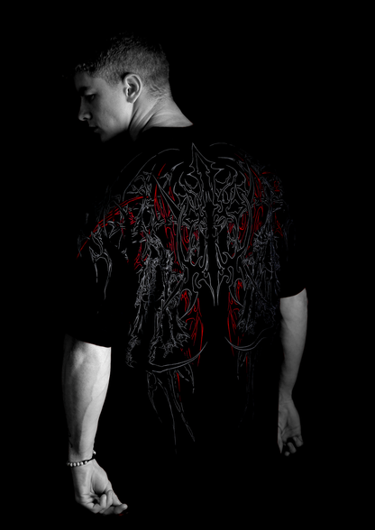 "STOPMIND" OVERSIZED TEE - VERMELHO