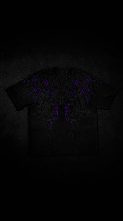 "STOPMIND" OVERSIZED TEE - ROXO