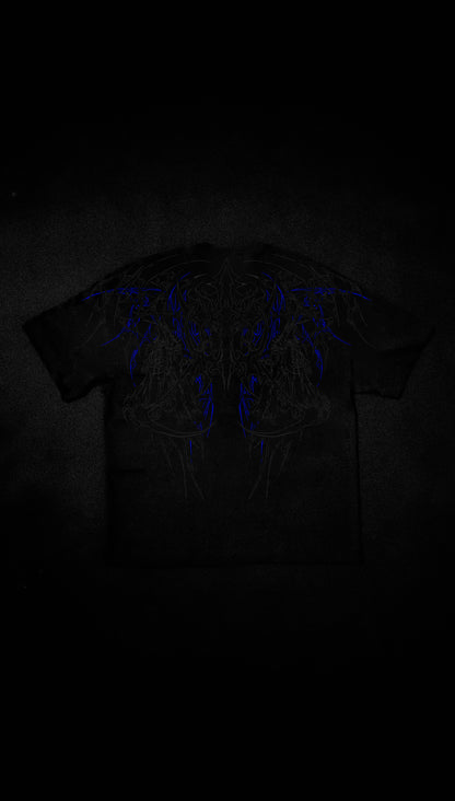 "STOPMIND" OVERSIZED TEE - AZUL