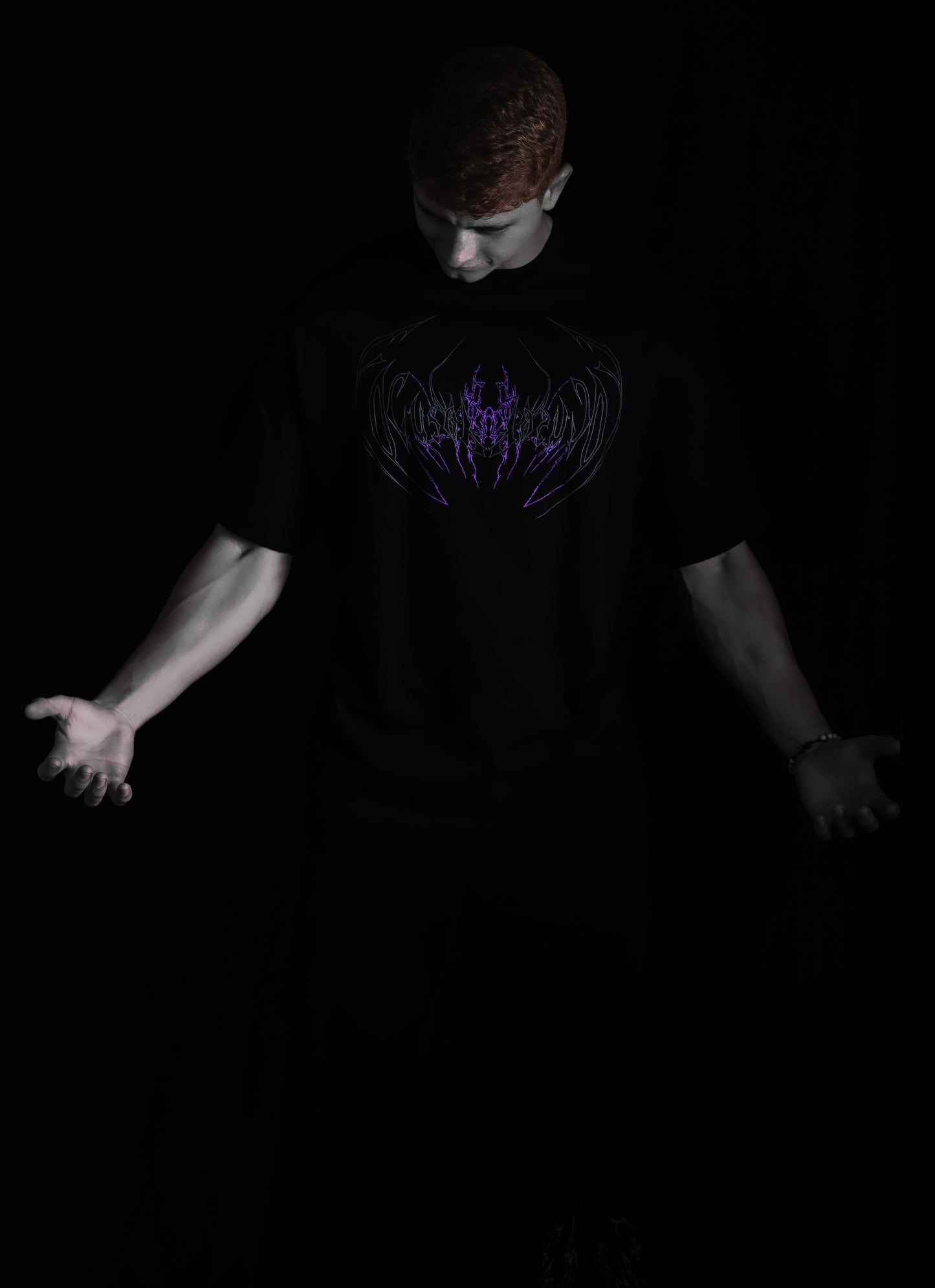 "STOPMIND" OVERSIZED TEE - ROXO