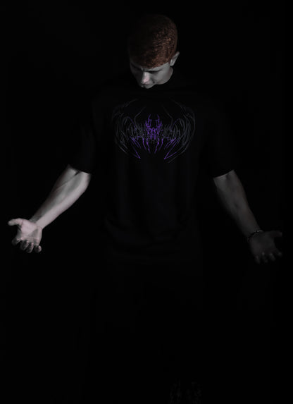 "STOPMIND" OVERSIZED TEE - ROXO